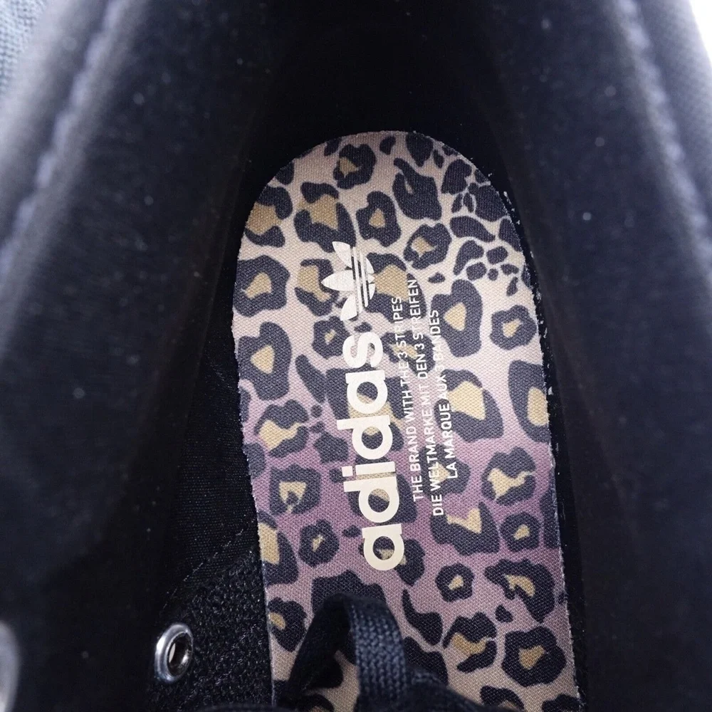 NEW adidas Originals Nizza Trek Leopard Platform Sneaker FZ5999 Black - Picture 8 of 9